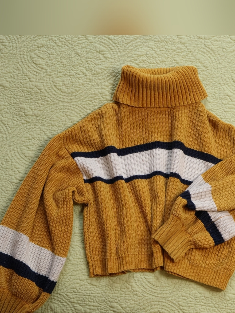 Cropped Turtleneck Sweater